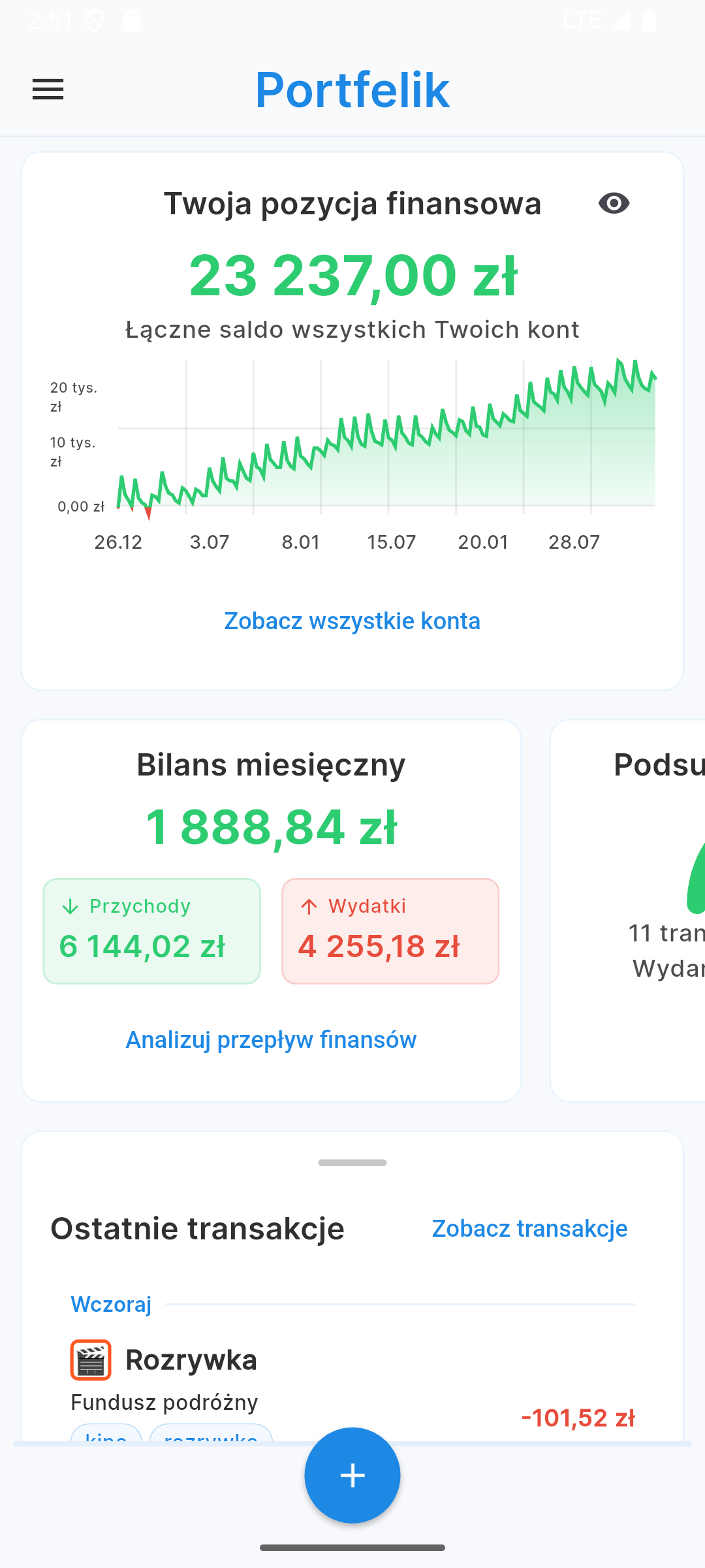Portfelik Mobile App
